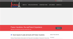 Desktop Screenshot of francevacations.com.au