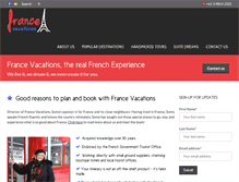 Tablet Screenshot of francevacations.com.au